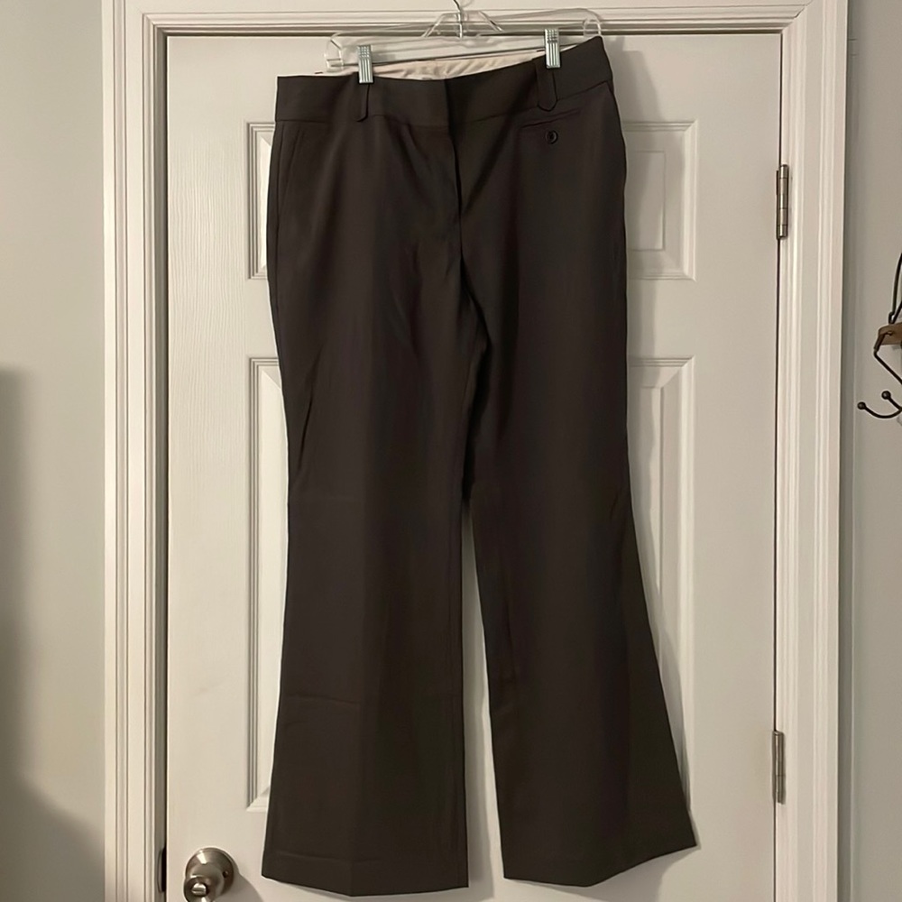 Ann Taylor Loft grey wide leg trousers, size 12